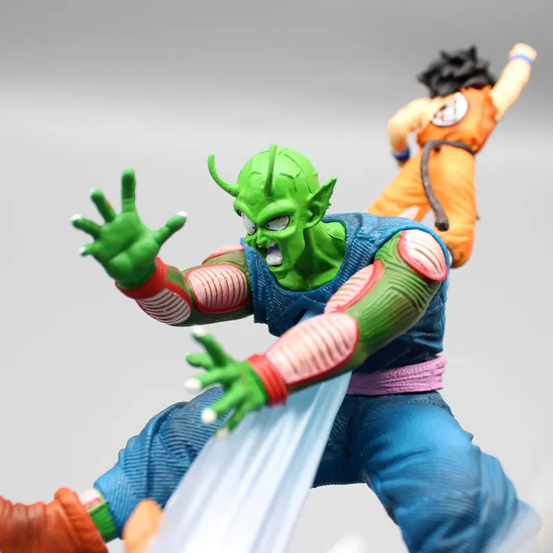 Figurine Générique Illuminée Goku vs Piccolo - Combat Légendaire de Dragon Ball Z - 21cm avec Éclairage LED