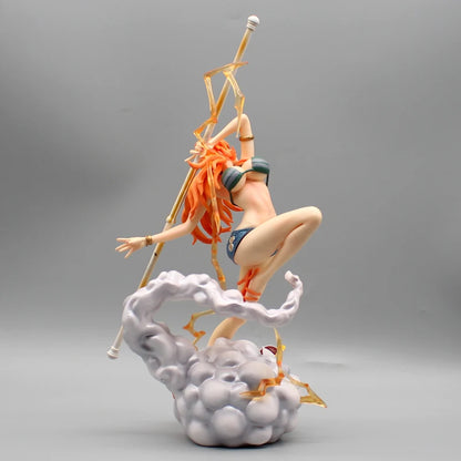 Figurine Générique Nami 30cm avec Zeus - One Piece - Charme et Puissance