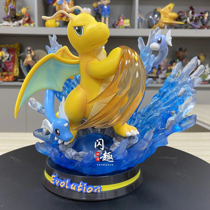 Figurine Générique Dragonite Lumineux - 28cm - Pokémon - Aspect Majestueux